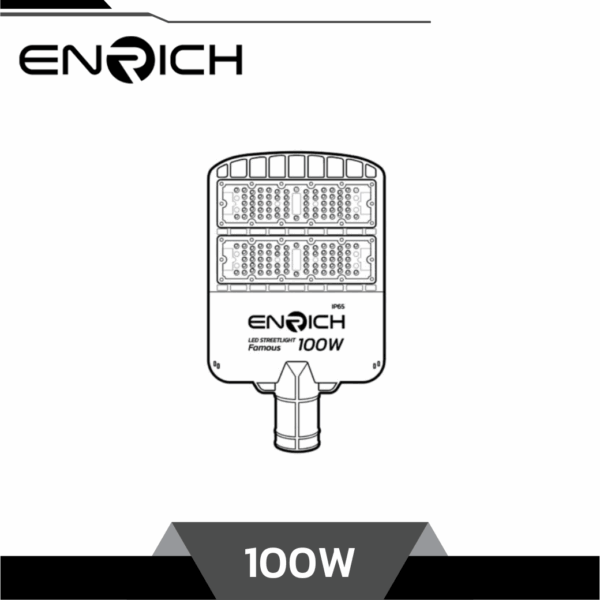 ENRICH โคมไฟถนน LED 100W รุ่น FAMOUS - Image 3
