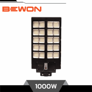 BEWON โคมไฟถนนโซล่าเซลล์ LED 1000W แผงในตัว