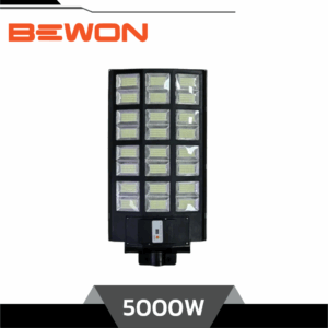 BEWON โคมไฟถนนโซล่าเซลล์ LED 5000W แผงในตัว