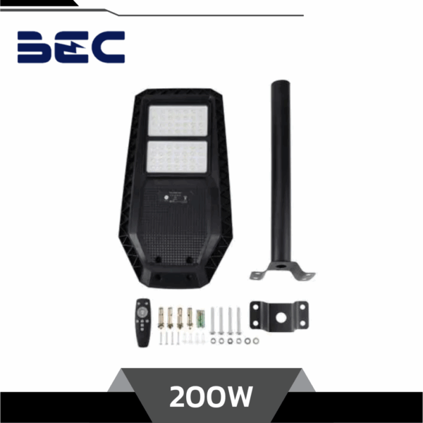 BEC โคมไฟถนนโซล่าเซลล์ LED 200W รุ่น OXFORD - Image 2