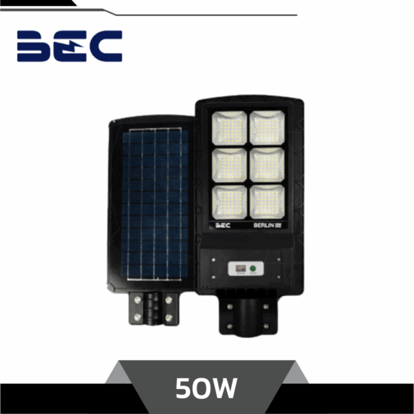 BEC โคมไฟถนนโซล่าเซลล์ LED 50W รุ่น BERLIN