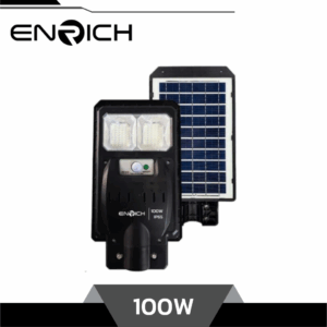ENRICH โคมไฟถนนโซล่าเซลล์ LED 100W รุ่น SUNLIGHT