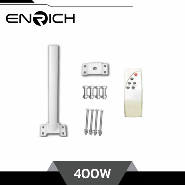 ENRICH โคมไฟถนนโซล่าเซลล์ LED 400W รุ่น SUNLIGHT - Image 2