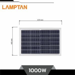 Alternative view of LAMPTAN โคมไฟถนนโซล่าเซลล์ LED 1000W รุ่น TITAN
